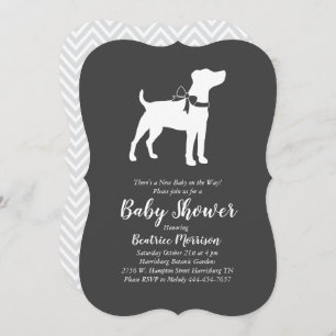 Invitation Baby shower de Jack Russell Terrier