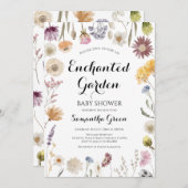 Invitation Baby shower de jardin (Devant / Derrière)