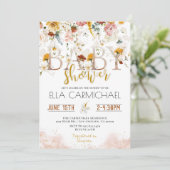 Invitation Baby shower de jardin (Debout devant)