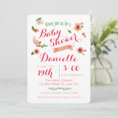 Invitation Baby shower de jardin (Debout devant)