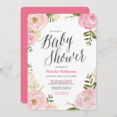 Invitation Baby shower de jardin (Devant / Derrière)