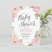 Invitation Baby shower de jardin (Debout devant)