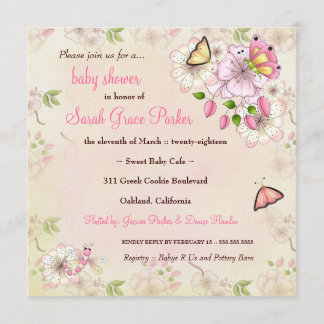 Invitation Baby shower de jardin de LGC