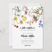 Invitation Baby shower de Jardin Fleur Petit Fleur sauvage (Devant)