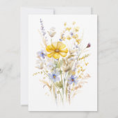 Invitation Baby shower de jardin Fleur sauvage élé (Dos)