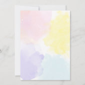 Invitation Baby shower de jardin fleurissant (Dos)