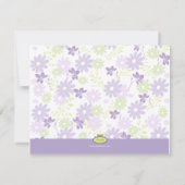 Invitation baby shower de jardin Lilac (Dos)