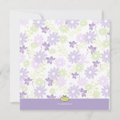 Invitation baby shower de jardin Lilac (Dos)