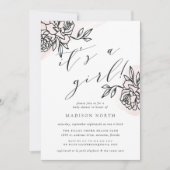 Invitation Baby shower de jardin secret (Devant)