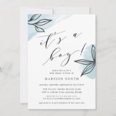 Invitation Baby shower de jardin secret (Devant)