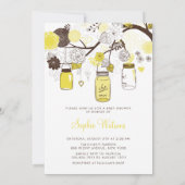 Invitation Baby shower de jarres de Mason Whimsica (Dos)