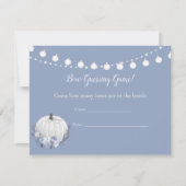 Invitation Baby shower de jeu de Citrouille blanc (Devant)