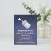 Invitation Baby shower de jeu d'Humours de la voie Lactée (Debout devant)