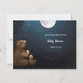 Invitation Baby shower de jeu du nombre d'ours (Dos)