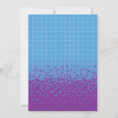 Invitation Baby shower de jeu Pixel (Dos)