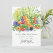 Invitation Baby shower de joie de patchs (Debout devant)