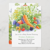 Invitation Baby shower de joie de patchs (Devant / Derrière)