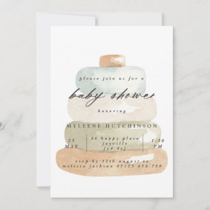 Invitation Baby shower de jouet Watercolor moderne