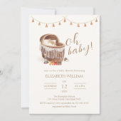 Invitation Baby shower de jouets Boho Bassinet neutre pour le (Devant)
