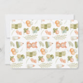 Invitation Baby shower de jouets pour bébé en aquarelle migno (Dos)