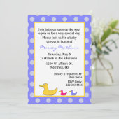 Invitation Baby shower de jumeaux pour garçons et  (Debout devant)