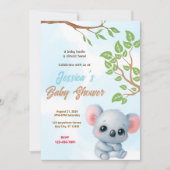Invitation Baby shower de Koala (Devant)