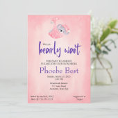 Invitation Baby shower de Koala bear (Debout devant)