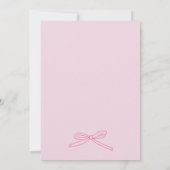 Invitation Baby shower de la béquille rose de la m (Dos)