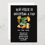 Invitation Baby shower de la bière Dadchelor (Devant / Derrière)