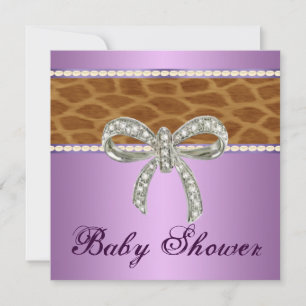 Invitation Baby shower de la boîte de diamant de l