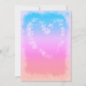 Invitation Baby shower de la Bouche Pastel (Dos)