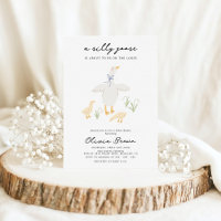 Baby shower de la boue blanche d'oie