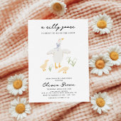 Invitation Baby shower de la boue blanche d'oie