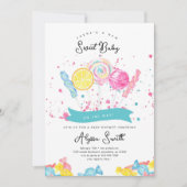 Invitation Baby shower de la Boutique de bonbons (Devant)