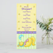 Invitation Baby shower de la carte (Debout devant)