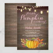 Invitation Baby shower de la chaîne de caractères Mason Jar C (Devant / Derrière)