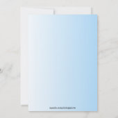 Invitation Baby shower de la cigogne rose (Dos)