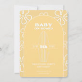 Invitation Baby shower de la Commission de surf - Hommes et f (Devant)