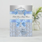 Invitation Baby shower de la Couronne du Petit Pri (Debout devant)