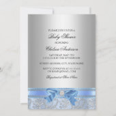 Invitation Baby shower de la Couronne du Petit Pri (Dos)
