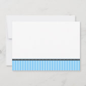 Invitation Baby shower de la Cravate Little Man Bodysuit Blue (Dos)