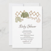 Invitation Baby shower de la crèche Boho neutre pour les femm (Devant)
