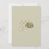 Invitation Baby shower de la crèche Boho neutre pour les femm (Dos)