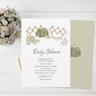 Invitation Baby shower de la crèche Boho neutre pour les femm