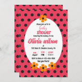 INVITATION BABY SHOWER DE LA DAMIÈRE (Devant / Derrière)