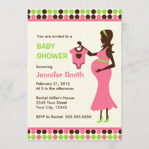 Invitation Baby shower de la femme enceinte