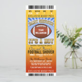 Invitation Baby shower de la fête de football (Debout devant)