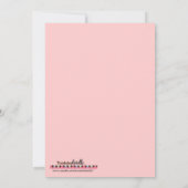 Invitation Baby shower de la fête de Valentines (Dos)