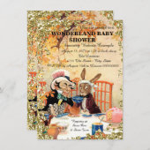 Invitation Baby shower de la fête du thé de la haine (Devant / Derrière)