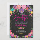 Invitation Baby shower de la Fiesta Florale de Little Senorit (Devant)